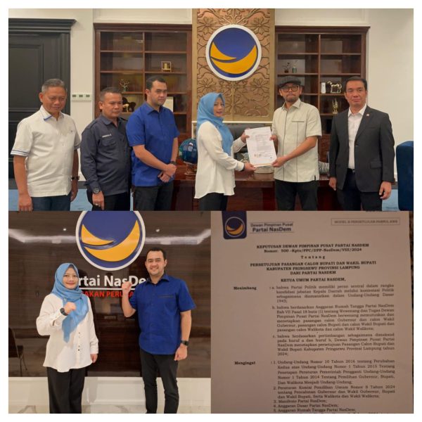 Partai NasDem Resmi Usung Ririn-Win di Pilkada Pringsewu