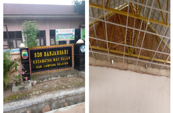 Anggaran Ratusan Juta, Rehab Gedung SD Negeri 1 Banjarsari Dikerjakan Asal Jadi?
