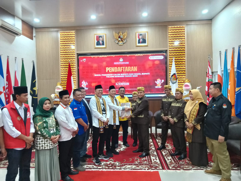 Susul Winarti-Reynata, Qodratul Ikhwan-Hanka Hasan Daftar KPU Tulang Bawang