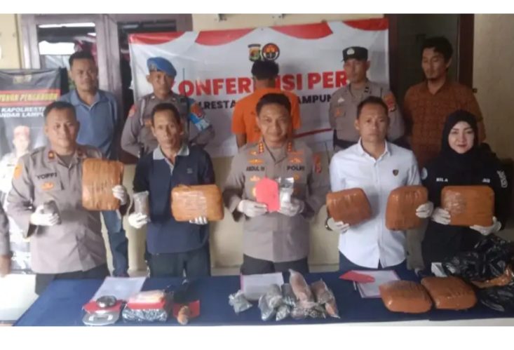 Polsek TBU Gagalkan Peredaran 9 kg Ganja dan 241 Gram Sabu