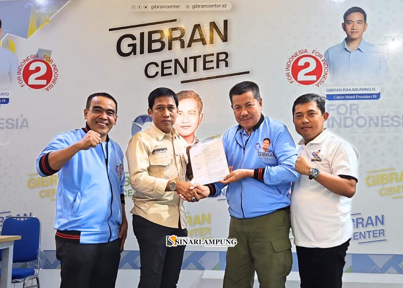 DPW Gibran Center Lampung Terima SK Kepengurusan 2023 – 2028