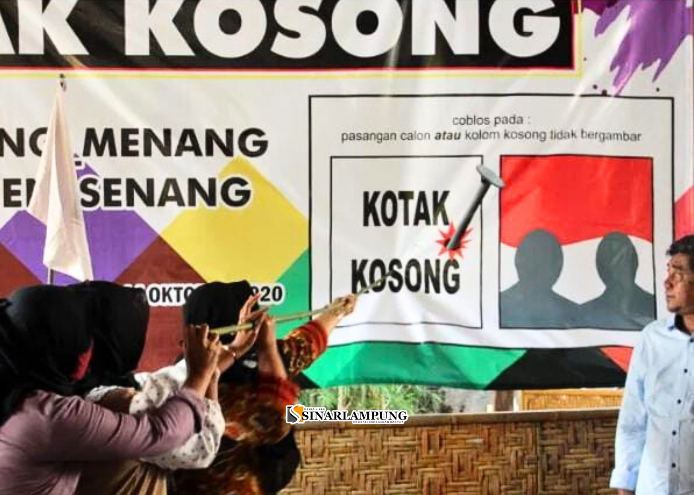 Kampanye Coblos Kotak Kosong Menggema Jelang Pilkada Lamtim 2024