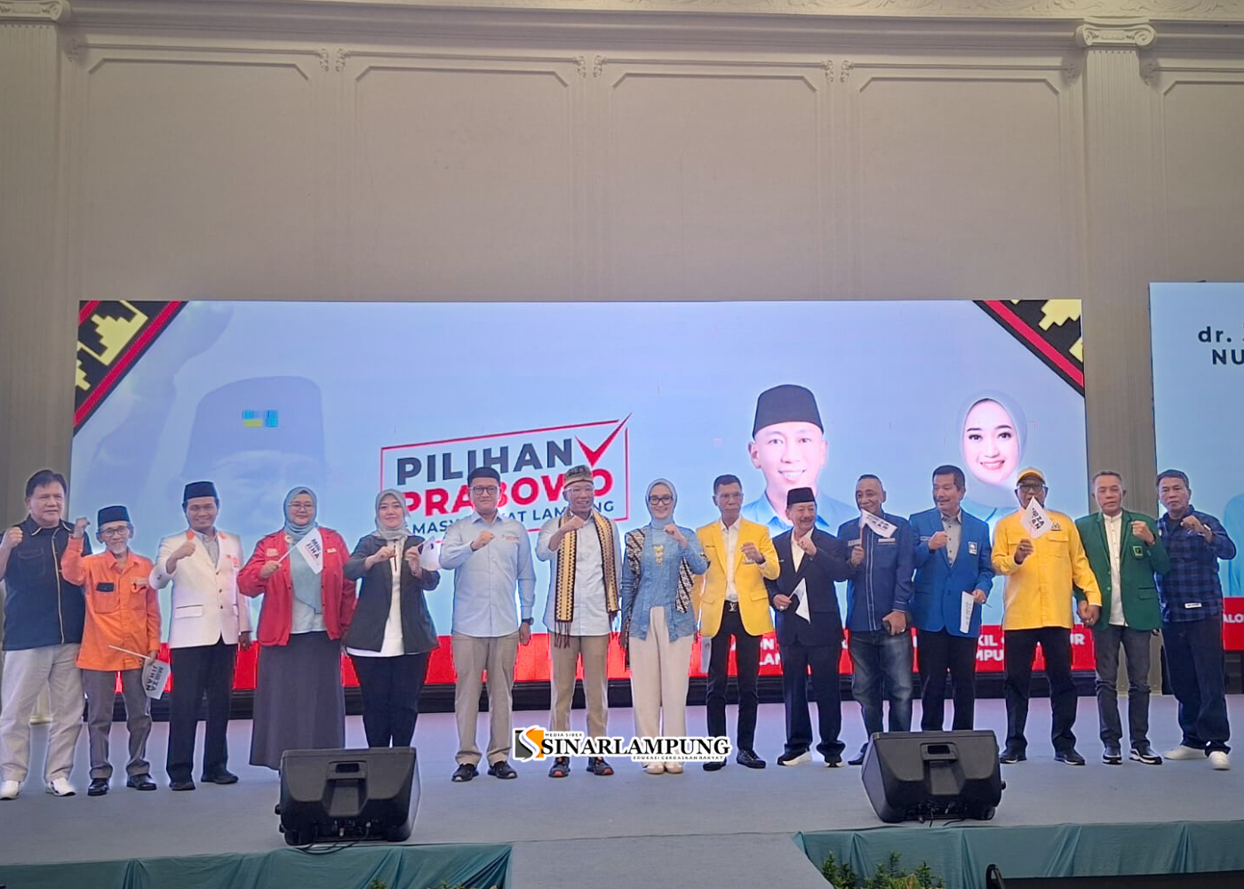 Deklarasi Mirza Jihan Diusung 11 Parpol Di Pilgub Lampung