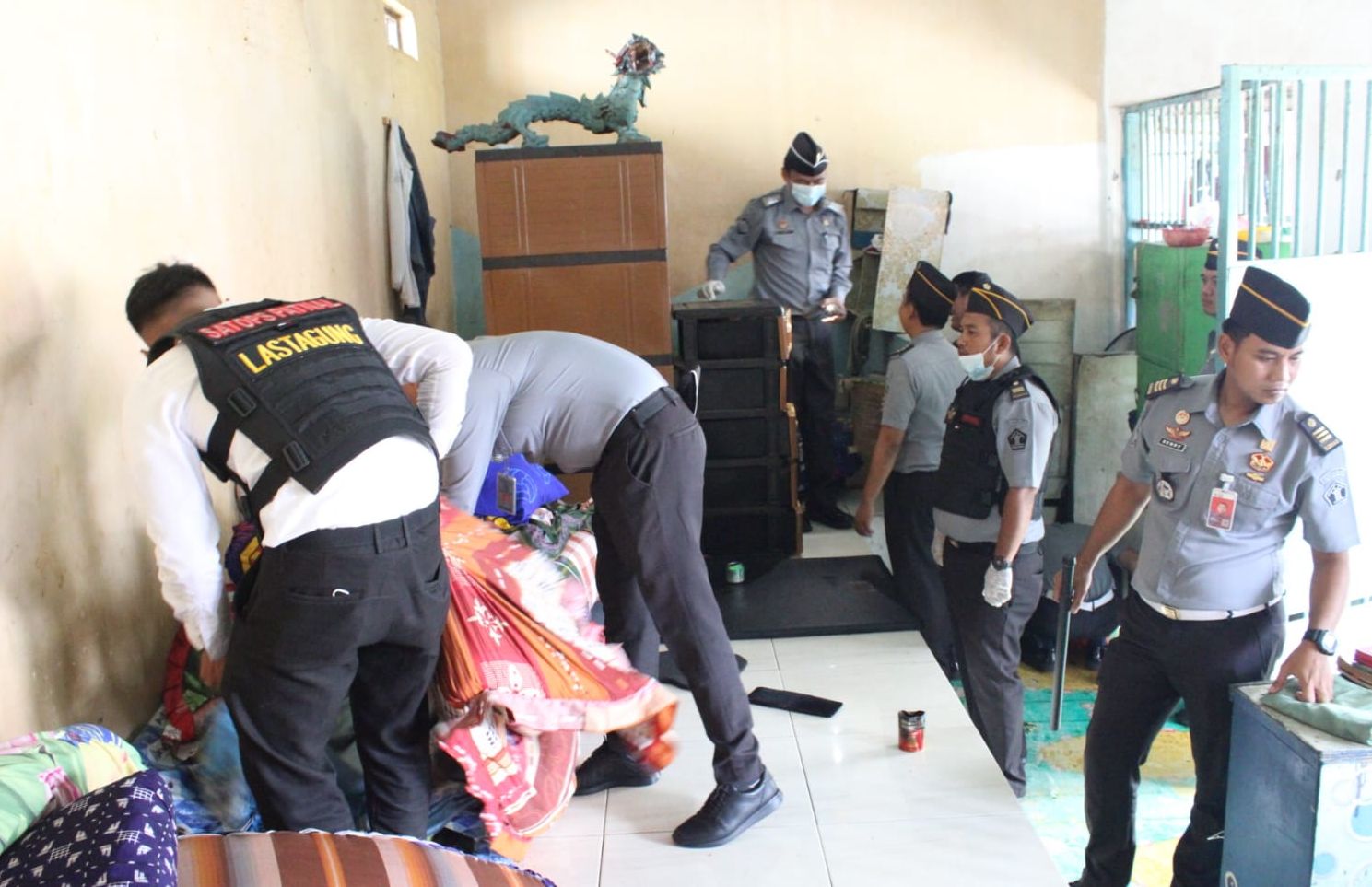 Lapas Kota Agung Gelar Razia Kamar Hunian dan Geledah Tiga Blok Hunian Sekaligus