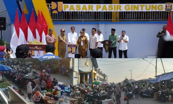 Pasar Pasir Gintung yang Diresmikan Presiden Jokowi Semrawut Jadi Ladang Pungli Hingga Jual-Beli Lapak?