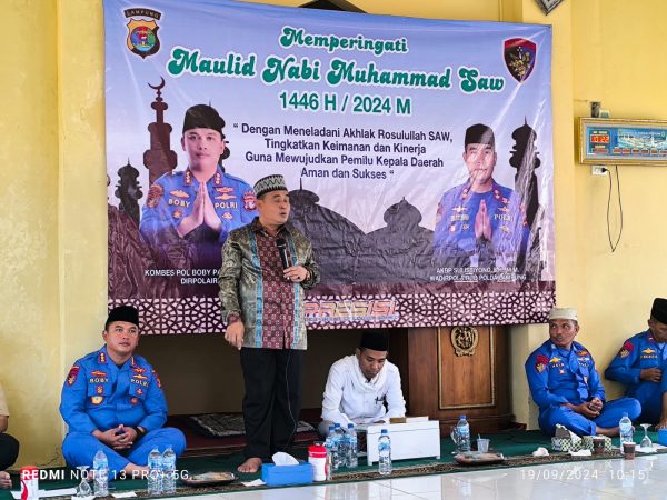 Polairud Polda Lampung Serukan Keimanan dan Kinerja Demi Pemilu Damai