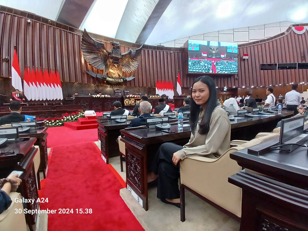 Almira Nabila Fauzi Ikuti Gladi Bersih Pelantikan DPD RI 