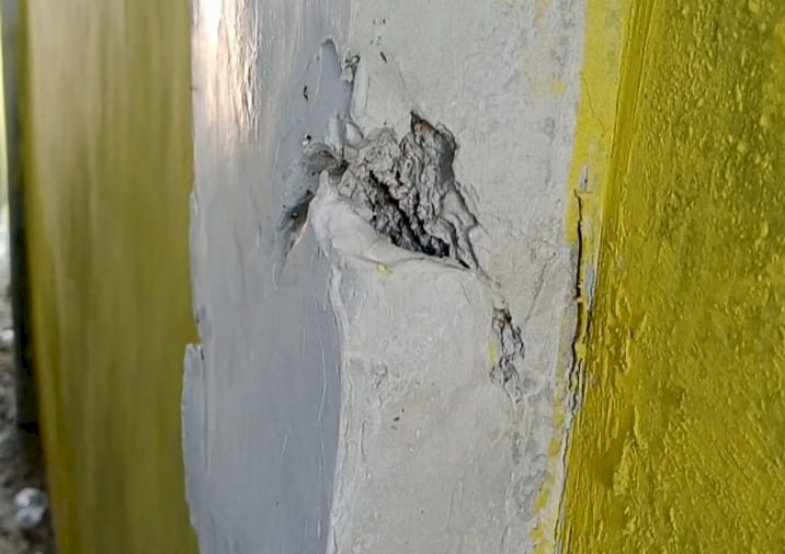 Proyek Rehab Pagar Rp87 Juta Tiyuh Candra Kencana Asal Jadi Dengan Kualitas Buruk