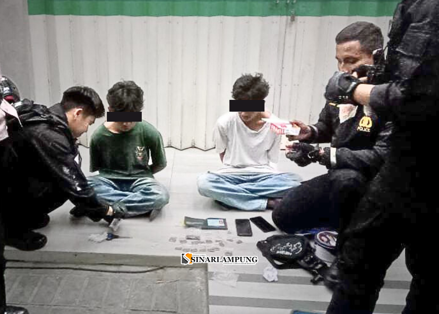 Tim Walet Polresta Bandar Lampung Amankan Pengedar Tembakau Sintetis