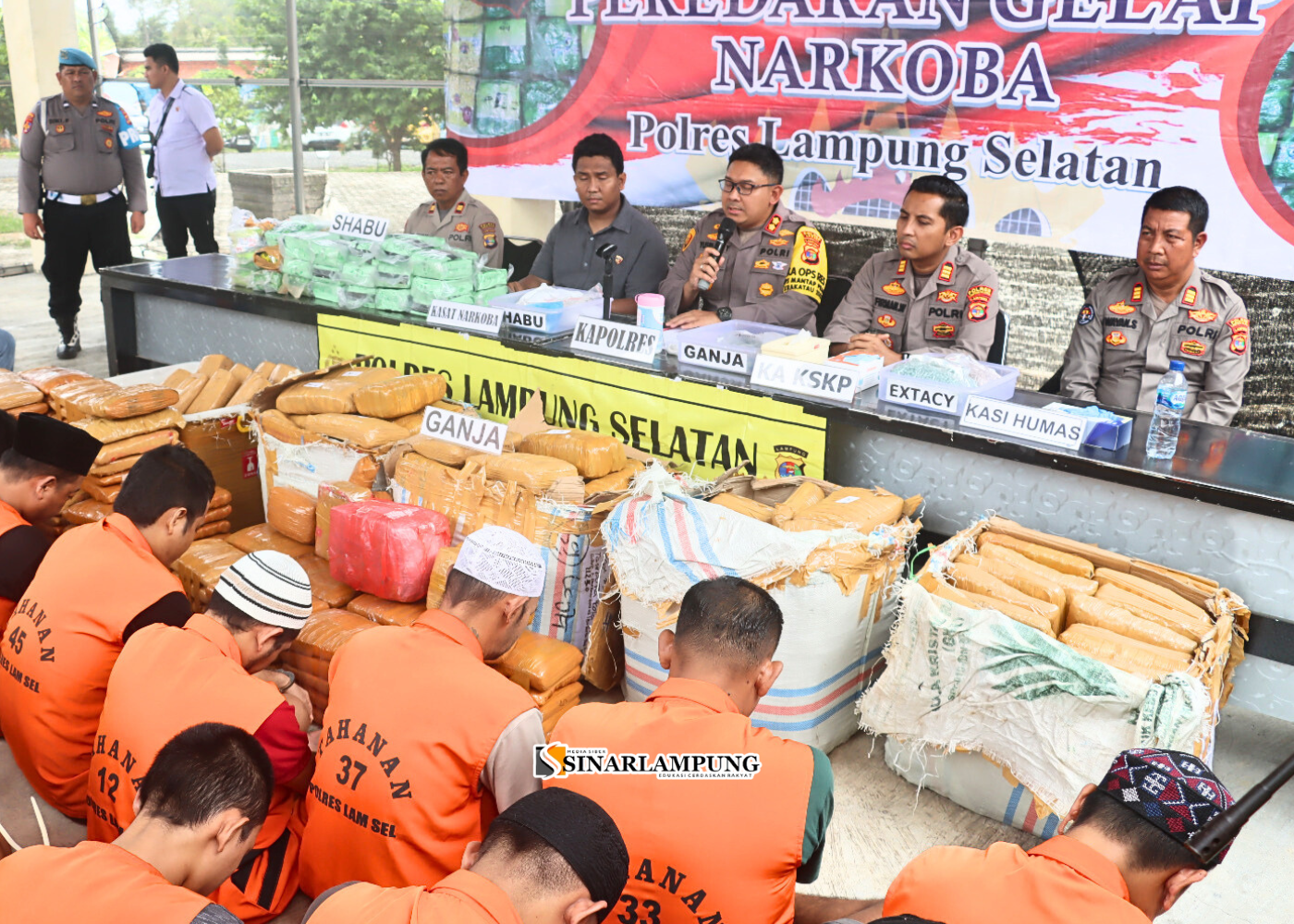 Satresnarkoba Polres Lampung Selatan Ungkap Jaringan Narkoba Lintas Provinsi