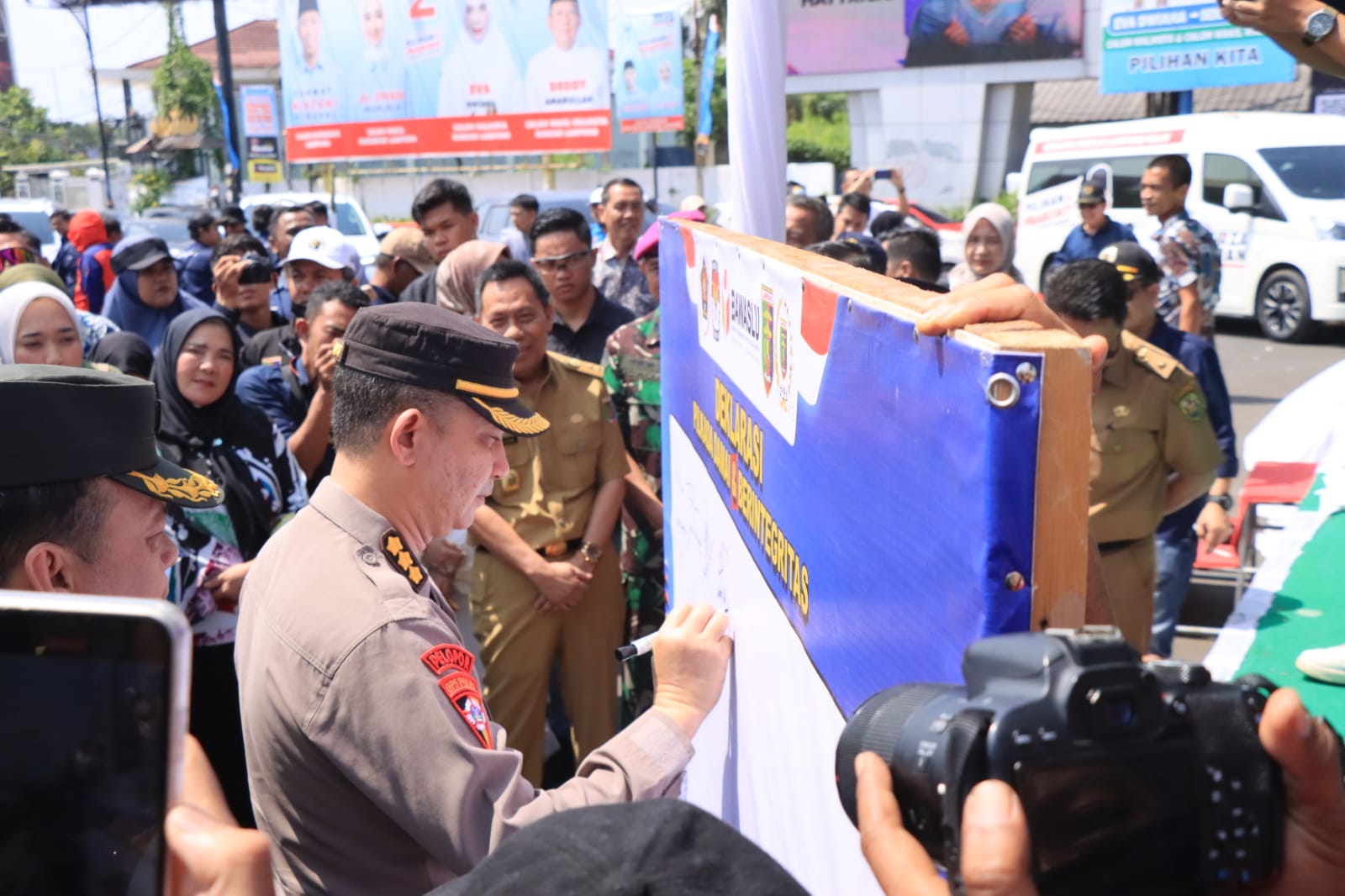 Apresiasi Polda Lampung, Pers Kuatkan Komitmen Pilkada Damai 2024