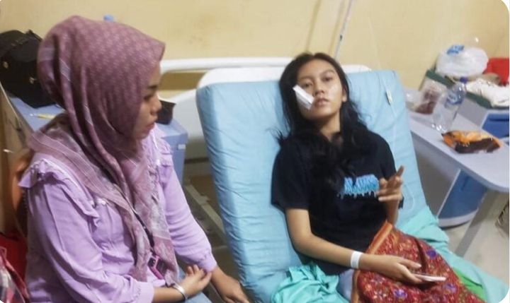 Uti Yanah Jadi korban Penganiayaan di Cafe Radar Space