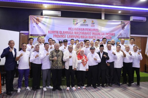 Samsudin Hadiri Pelantikan Pengurus Komite Olahraga Masyarakat Indonesia Provinsi Lampung Masa Bakti 2024-2028