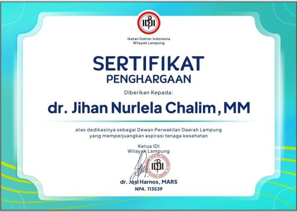 Penghargaan untuk Jihan Nurlela, Dorongan Baru bagi Masyarakat Lampung untuk Gaya Hidup Sehat