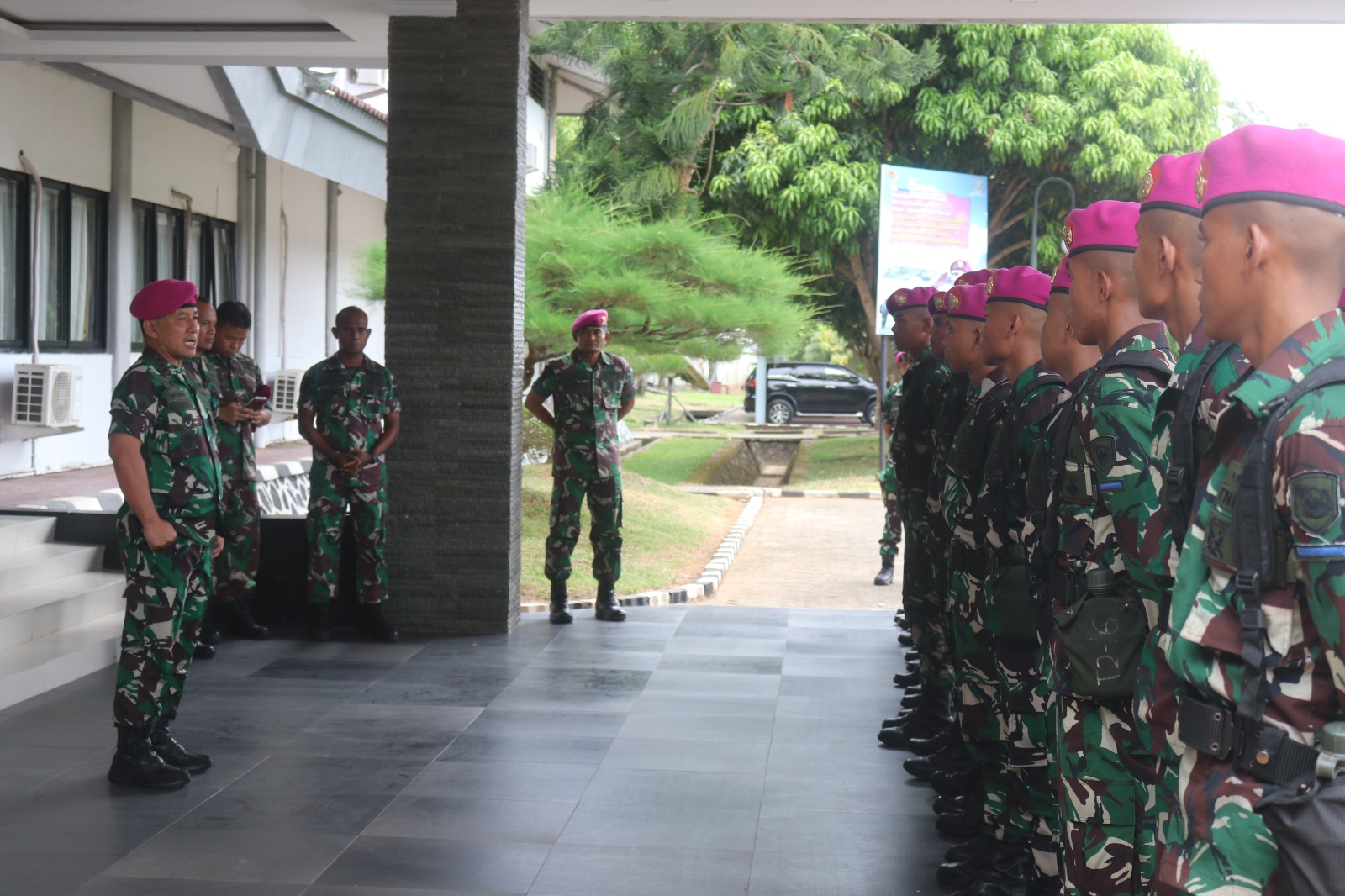 Danbrigif 4 Mar/BS Berikan Arahan kepada Tamtama Remaja Angkatan XLIII/II