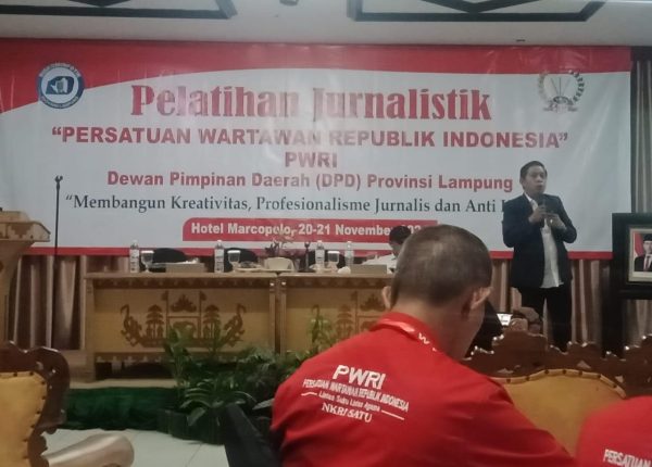 Bangun Kreativitas dan Profesionalisme Jurnalis, DPD PWRI Lampung Gelar Pelatihan Selama Dua Hari