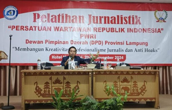 Kata Juniardi di Pelatihan Jurnalis PWRI Lampung: Menjadi Pers Profesional Tidak Sulit