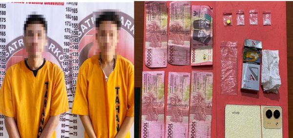 Dua Pemuda Pengangguran Asal Mesuji Kena “Gasak Narkoba” di Tulang Bawang