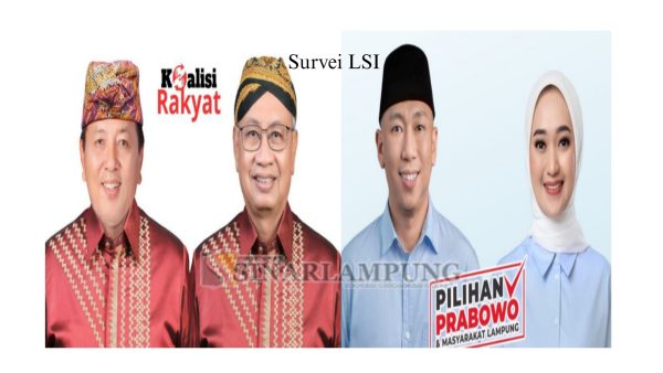 Survei LSI: Elektabilitas Mirza-Jihan 68,9%, Arinal-Sutono 22,3%