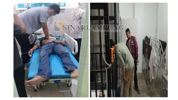 Karyawan Mr. Donat Indomaret di Teuku Umar Kedaton Tewas Terjepit Lift Barang