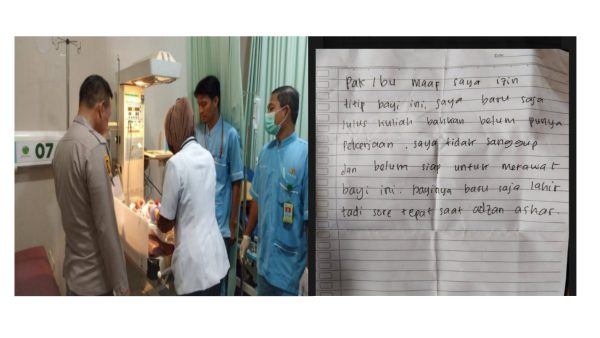 Bayi Ditemukan Dalam Kardus di Perum Korpri Bandar Lampung, Orang Tua Diduga Mahasiswi Baru Lulus Tulis Surat Wasiat