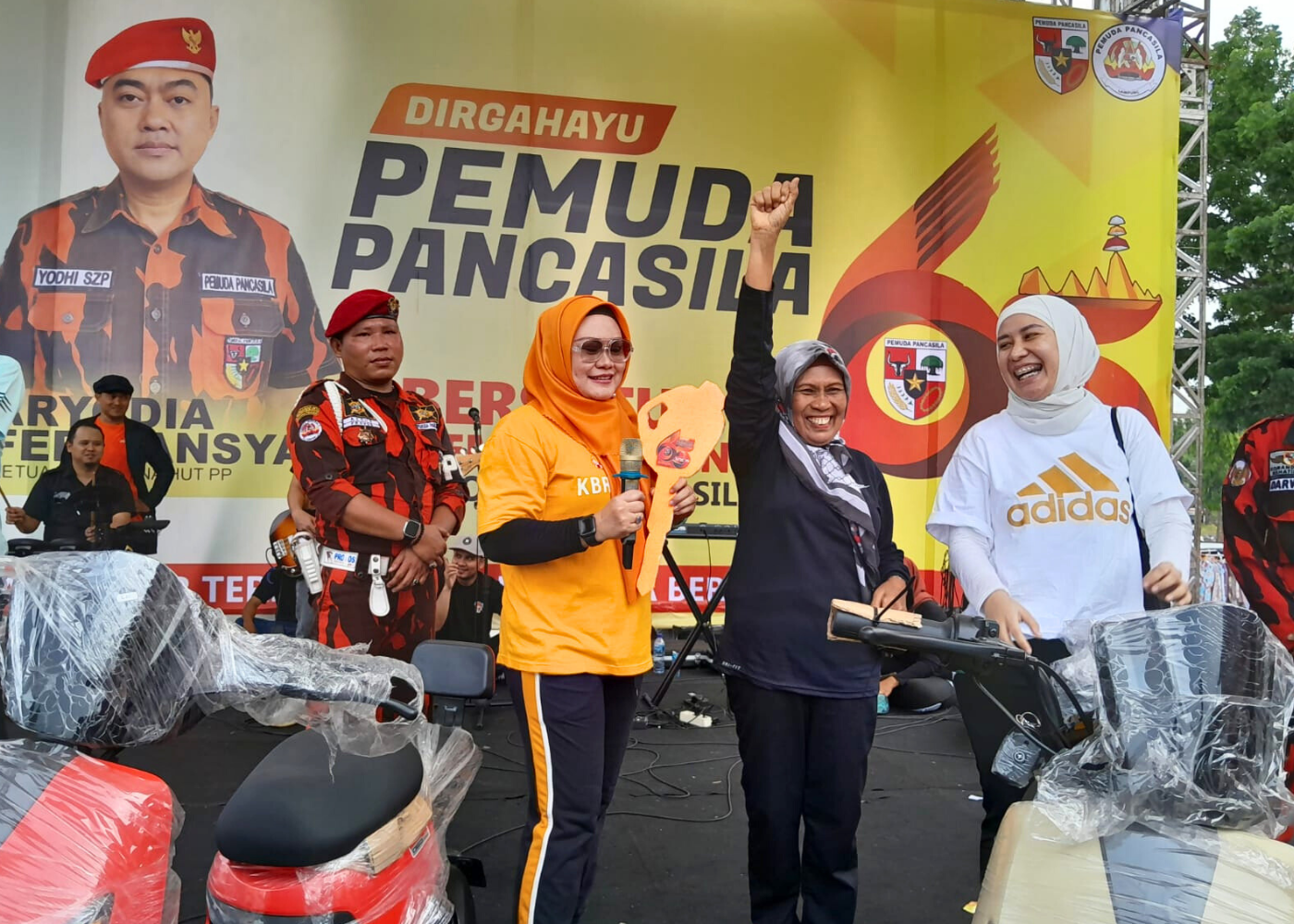 Berlangsung Sukses, Jalan Sehat Pemuda Pancasila Lampung Ajak Warga Jaga Persatuan