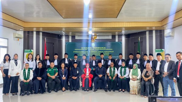 Persadin Lampung Gelar Sumpah Advokat Angkatan II