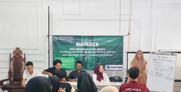 Komisariat Persiapan UTB Lampung Jaring Kader Berkualitas Lewat Maperca Perdana