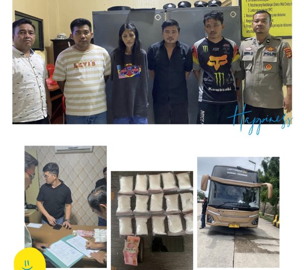 Polda Lampung Gagalkan Penyeludupan Sabu Rp1,5 Kg Asal Riau di Pelabuhan Bakauheni Empat Orang Ditangkap