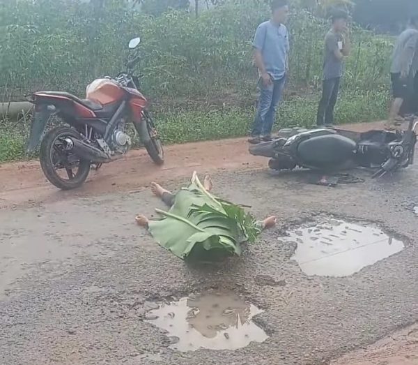 Jalan Rusak di Tubaba Telan Korban Jiwa, Dua Kecelakaan Tunggal Terjadi