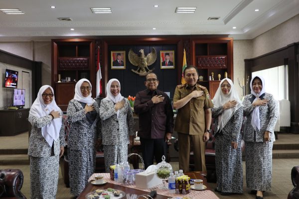 Pj Gubernur Samsudin Terima Kunjungan Pengurus IBI Provinsi Lampung dalam Rangka Membangun Sinergi Organisasi Profesi Bidan Mendukung Program Kesehatan dan Keluarga Berencana