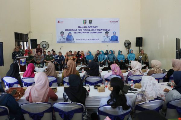 Pj Gubernur Samsudin Luncurkan Program Makan Bergizi Bersama Ibu Hamil dan Menyusui se-Provinsi Lampung