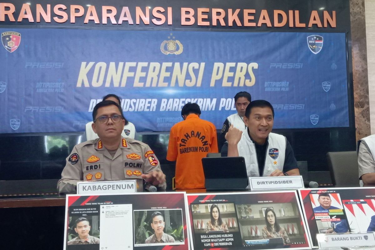 Gunakan Deepfake Prabowo-Gibran di Medsos Warga Asal Lampung Tengah Perdaya Belasan Orang Raup Uang Puluhan Juta
