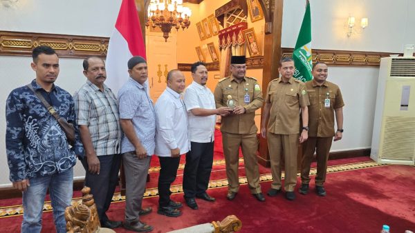 SPS Aceh Audiensi dengan Pj Gubernur Terkait HUT dan Rakernas