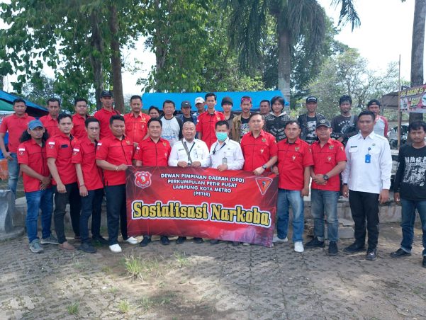 Gandeng BNN RI, Ormas Petir Kota Metro Gelar Sosialisasi Bahaya Narkoba