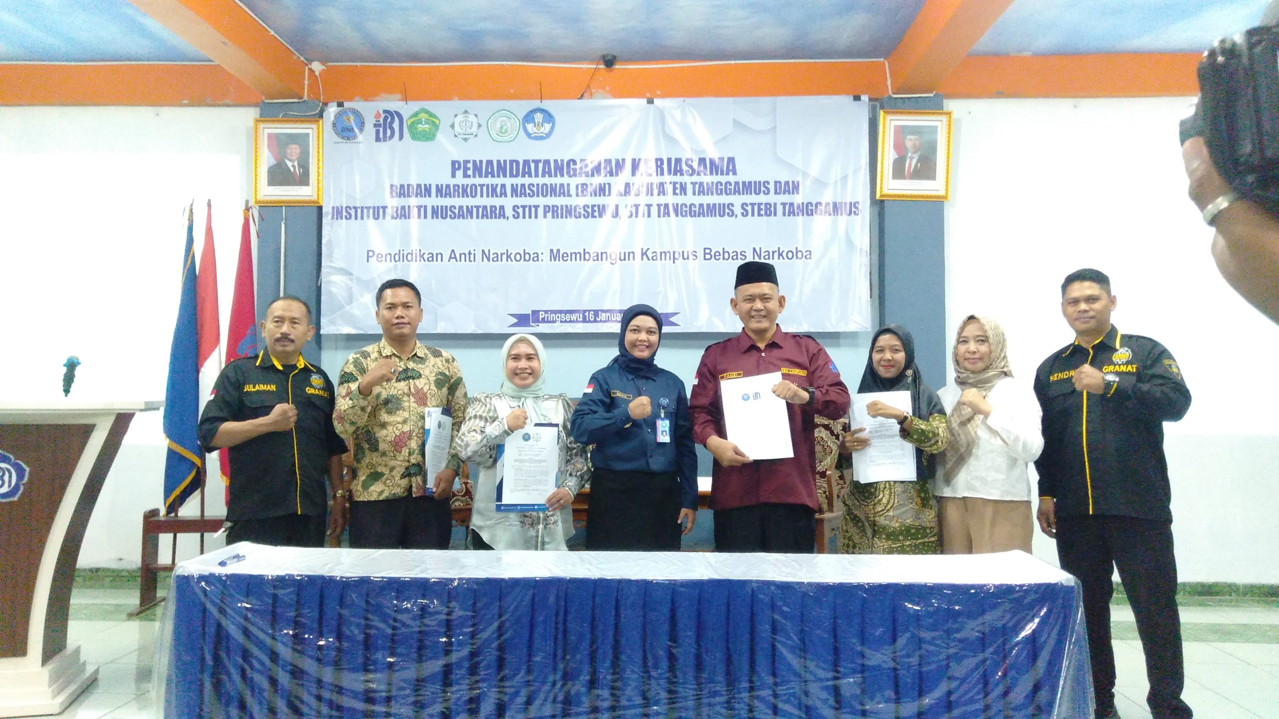 STEBI Tanggamus Jalin Kerja Sama dengan BNNK Tanggamus untuk Perangi Narkoba di Lingkungan Pendidikan