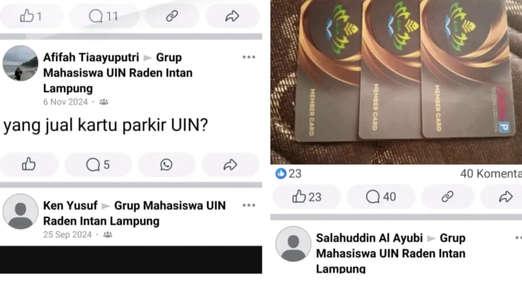 Mahasiswa Resah Kartu Akses Parkir Mahasiswa UIN Dijual Belikan di Media Sosial
