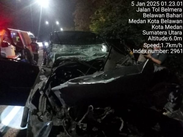 Usai Cek Pos Pam Nataru Wakapolres Pelabuhan Belawan Tewas Kecelakaan di Tol Istri dan Ajudan Cidera