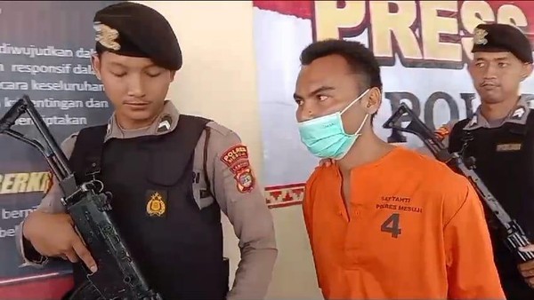 Pria ODGJ Yang Bunuh Ibu Muda Dengan Pacul Jadi Tersangka