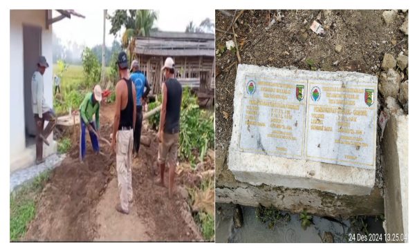 Serobot Lahan Warga dan Rusak Fasum Kades Tanjung Rejo Mau Dilaporkan