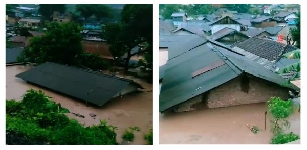 Puluhan Rumah Warga di Way Lunik, Bandar Lampung, Nyaris Tenggelam Akibat Banjir