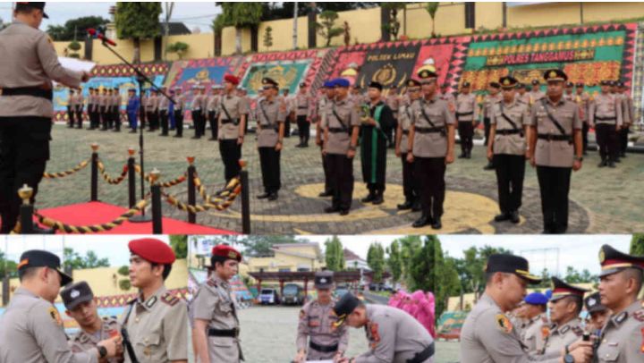 Kapolres Tanggamus Pimpin Sertijab Sejumlah Pejabat Penting