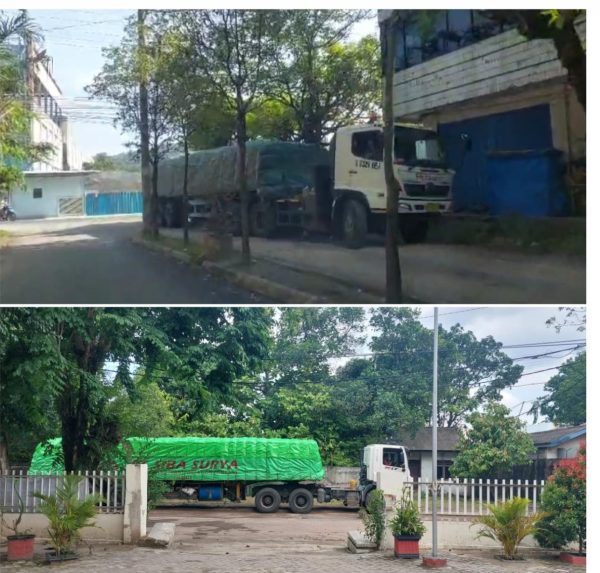 Lapor Bunda Eva, Lalulalang Truk Tronton Tonase Berat Rusak Jalan Ikan Manyung Sukaraja, Pengusaha Tak Mau Tanggung Jawab