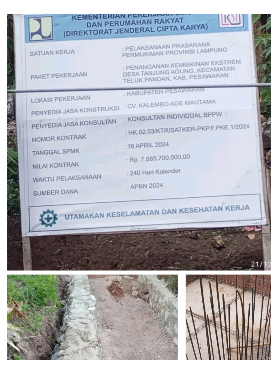 Proyek BPPW Rp7,6 Miliar Tahun 2024 di Teluk Pandan Diduga Sarat Masalah, Hingga Kini Masih Dikerjakan?