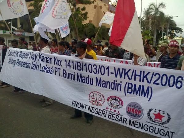 KPKAD Lampung Desak Menteri ATR BPN Ukur Ulang Lahan Seluas 4.650 yang Dikuasai PT BMM di Way Kanan