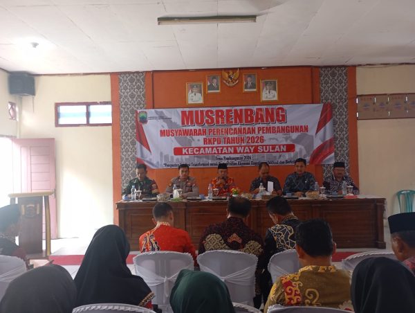 Musrenbang Kecamatan Way Sulan 2025: Prioritaskan Program Ketahanan Pangan