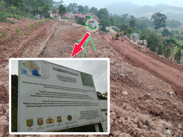 Pembangunan di Bukit Kecapi Campang Ilegal dan Merusak Resapan Air