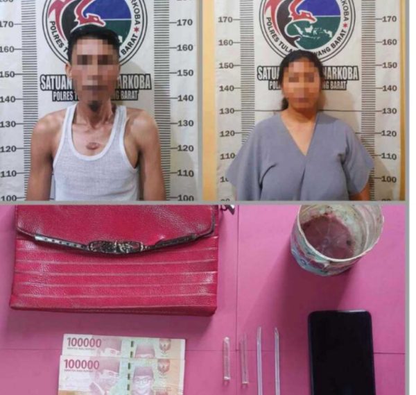 Pasutri Ini Tertangkap ‘Nyabu’ Bareng di Rumah