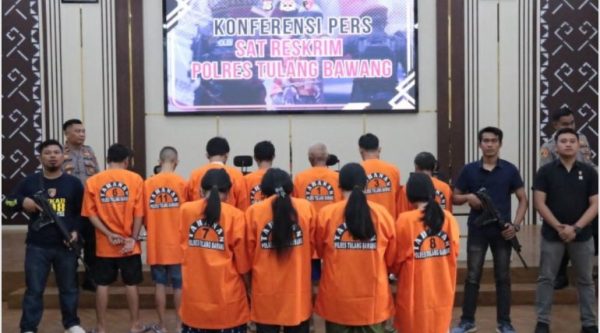 Belasan Pelaku Tindak Pidana di Tuba Ditangkap