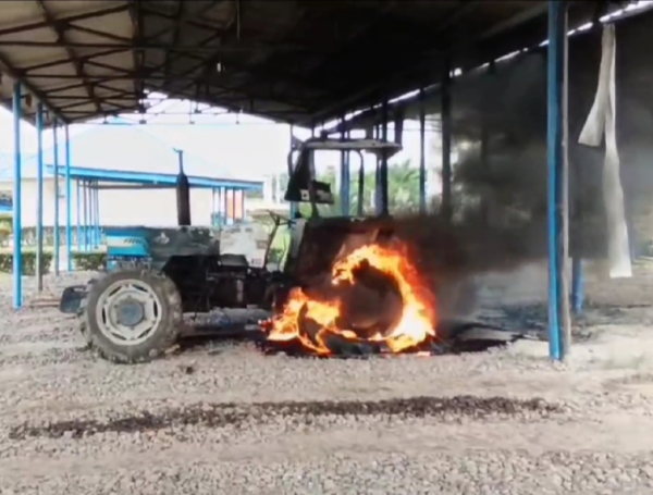 Ratusan Massa Bak Ninja Serbu Kantor Perusahaan Sawit di Mesuji Polres Tak Berani Datang?